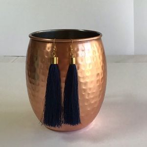 Navy blue fringe